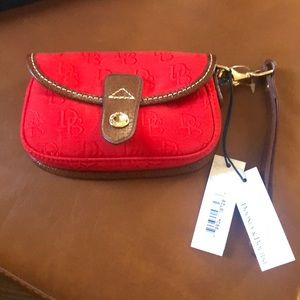 NWT gorgeous Dooney red wristlet